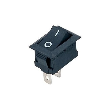 Tecla Interrup 3A 2P On Off Negro