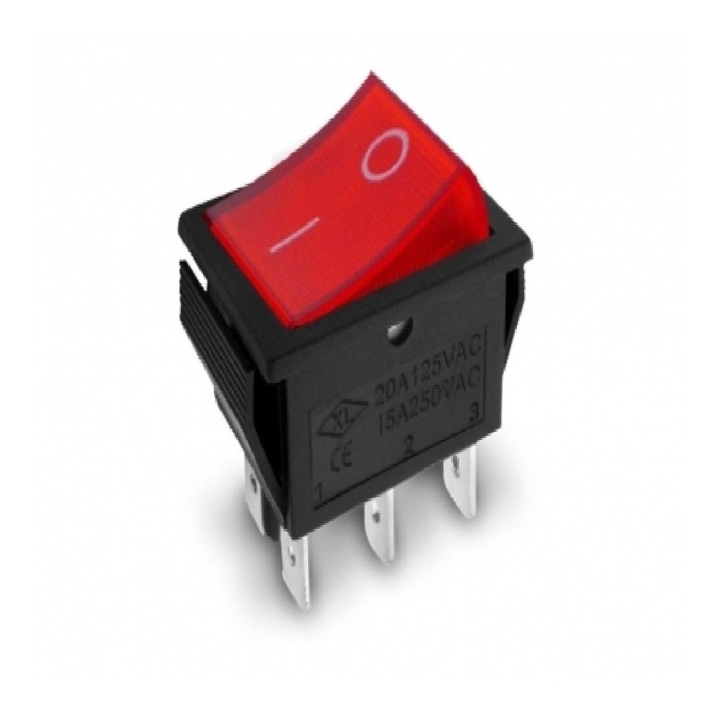 Tecla Interruptora C/Luz Red Roja