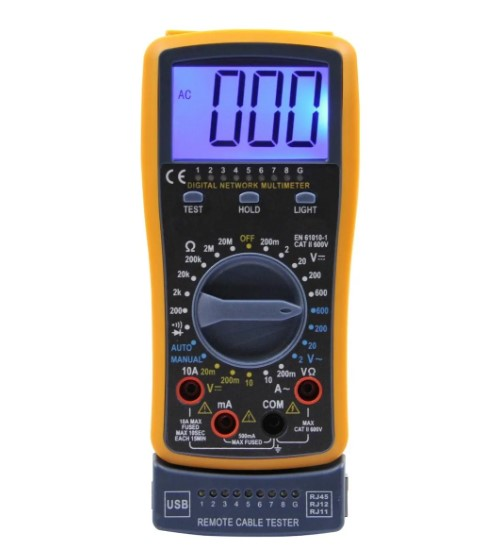 Tester Digital C/Probador Rj45/Rj11/Usb