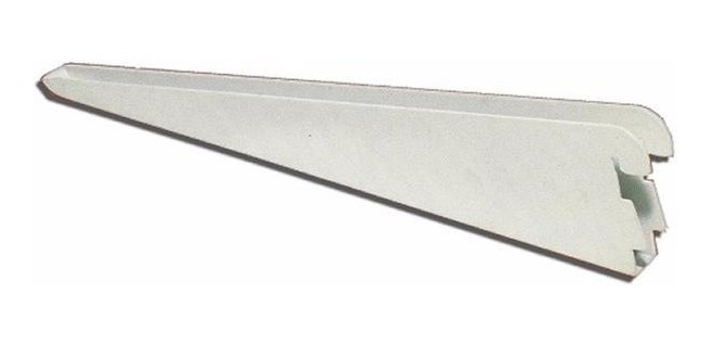 Mensula P/Riel Doble 17cm Blanco