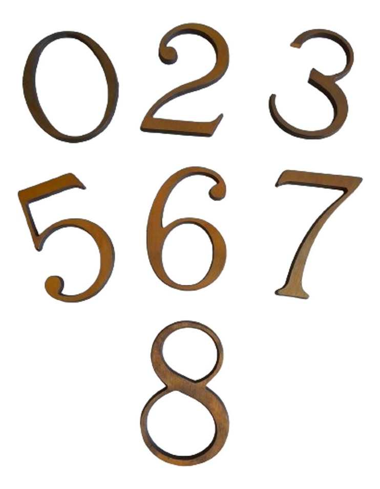 Numero 6 Acero Bronceado Epoxi