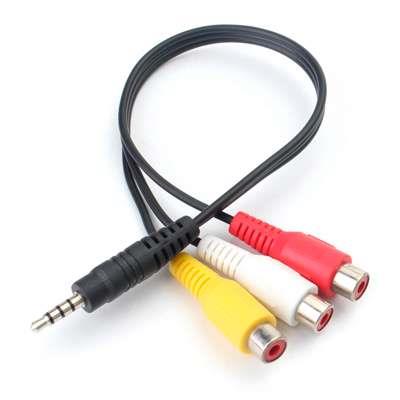 Cable Adapt 3.5 4P/3H RCA Video Y Audio