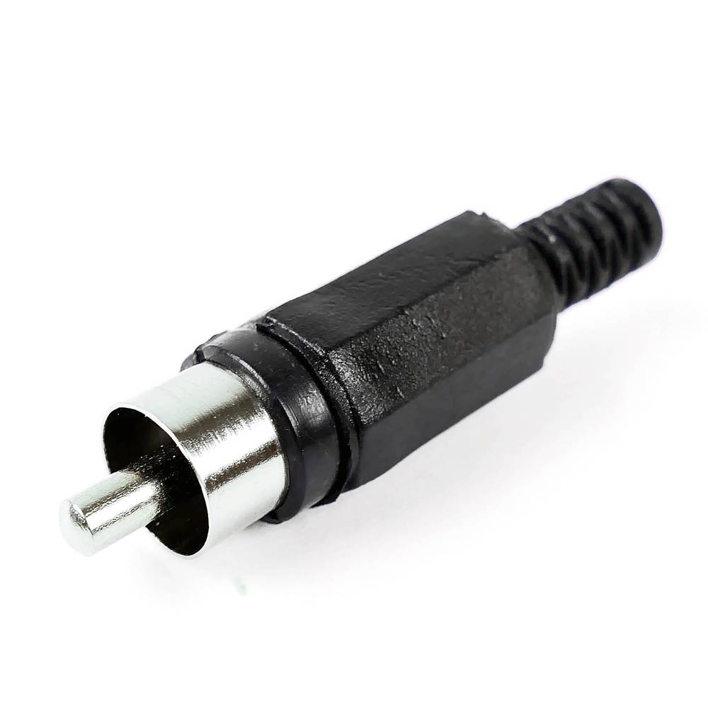 Conector Rca Macho Negro