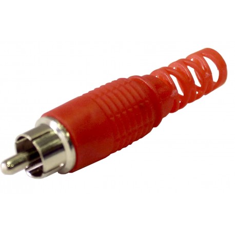 Conector Rca Macho Rojo