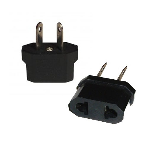 Ficha Adaptadora 220/110 Negro P/Inclin.