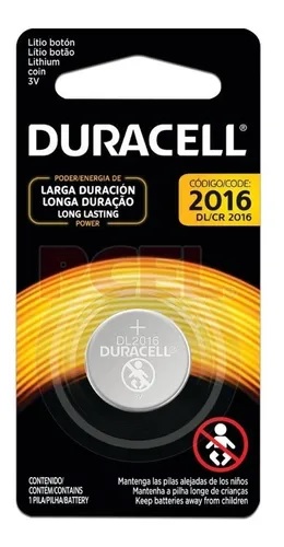 Pila CR2016  Duracell    $ X Blister 1 Unidad