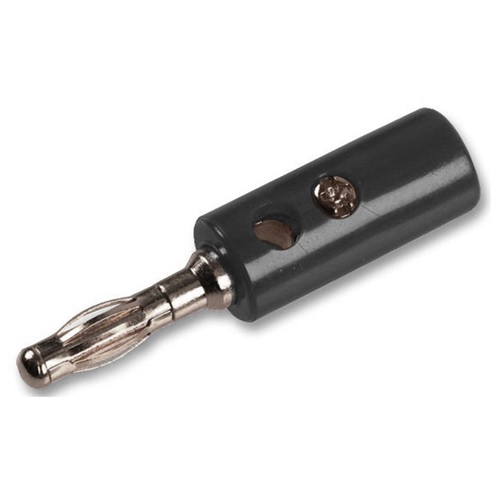 Plug Banana Tornillo Negro