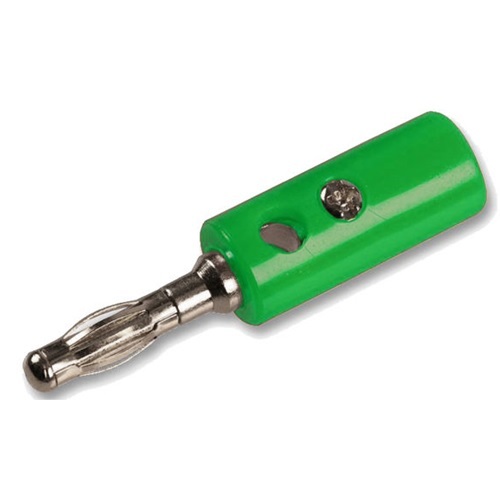 Plug Banana Tornillo Verde
