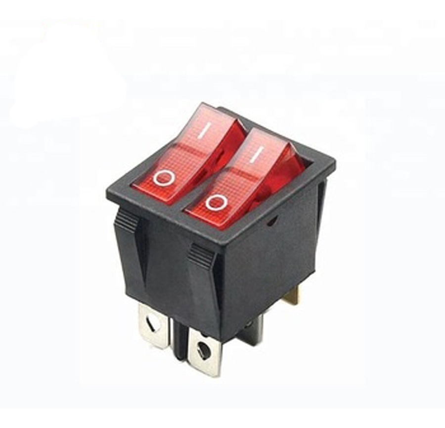 Tecla Doble Interruptora Roja
