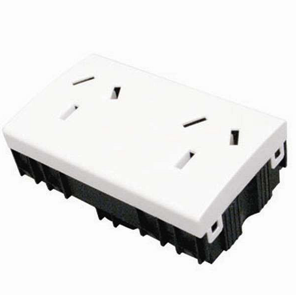 Toma Sup.Doble Autoadhesiva