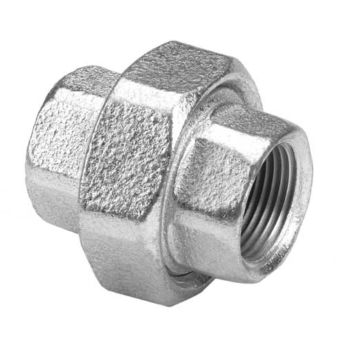 Union Doble Conica 11/2" Galvanizada