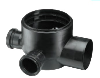 Boca Acc Horiz C/Sal 110mm C/3ent 63mm