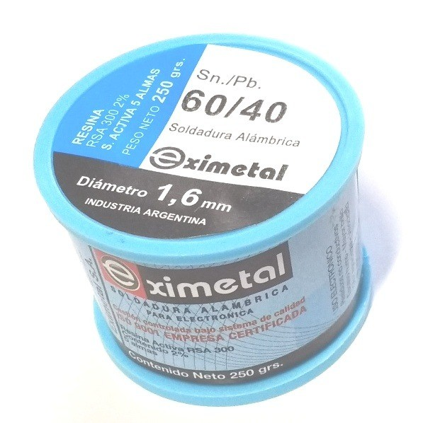 Estaño Con Resina  60% Rollo