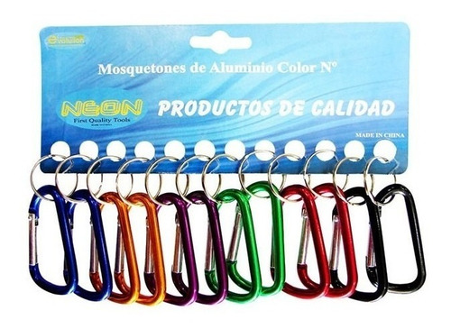 Mosquetones En Colores 8 Cm.