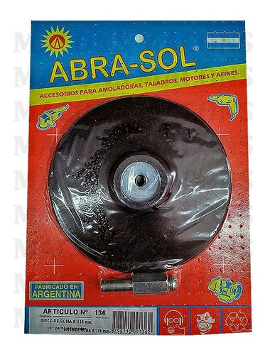 Disco De Goma 175Mm P/Lustralijadora Art.247