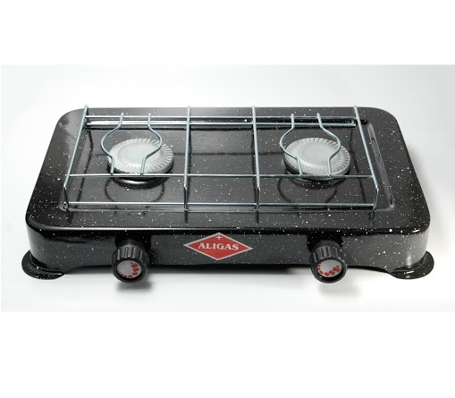 Anafe Aligas 2 Hornallas Enlozado Gas Envasad