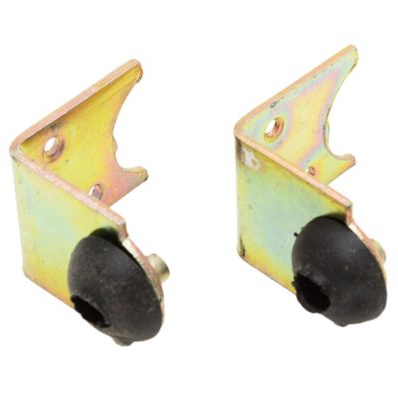 Tope De Hierro Con Goma Zincado Para Cortina