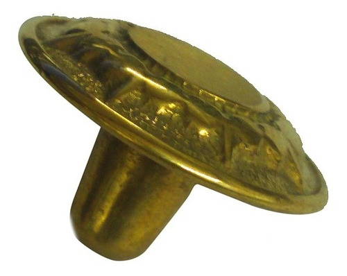 Tirador A3081 Bijou Cuerpo Dorado Tapa Blanca