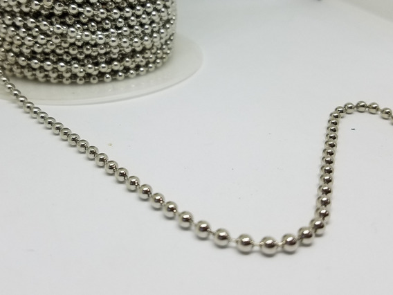 Cadena Bolita Bronce Pulido   $ X METRO