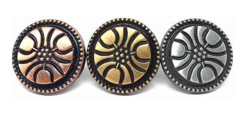 Tirador E33 Estilo Español Cobre Sin Base