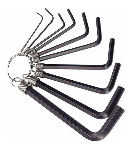 Jgo.Llaves Allen 10Pzas. Milimetricas Chinas