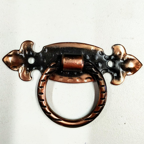 Tirador F17 Estilo Español Cobre B/Cruz