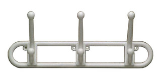 Perchero Plastico (Tres Perchas) Blanco