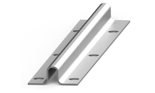 Riel Inferior Para Rueda 25Mm. Zincado 2 Mts.