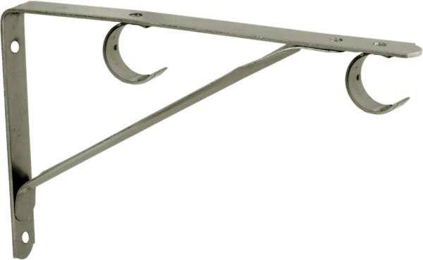 Mensula Hierro Bronceado Abierta Doble 1/2"