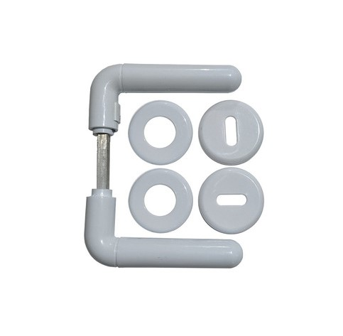 Picaporte SELF-FIX REDONDO BLANCO