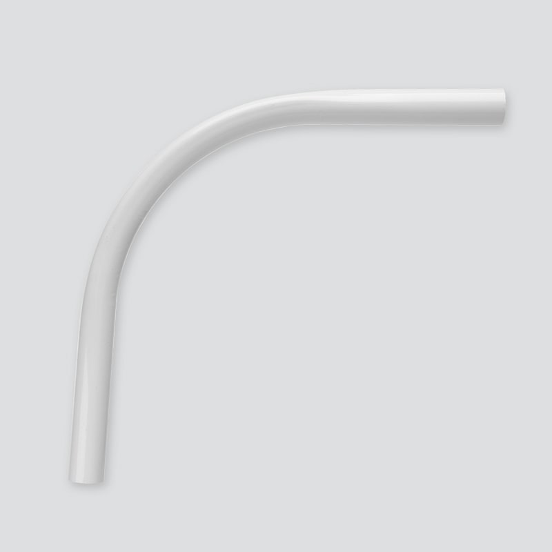 Caño Curvo Esmaltado Blanco 0.75X1.75