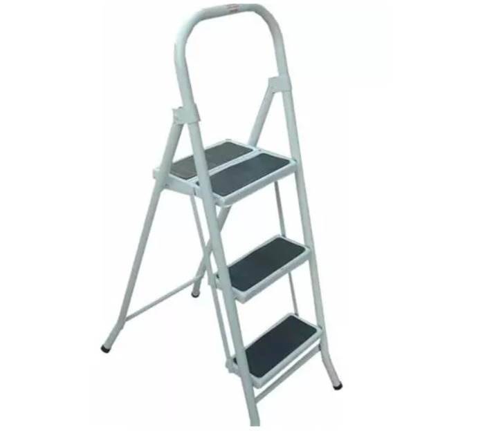 Escalera Metalica 3 Peldaños C/Antideslizante