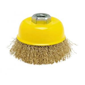 Cepillo Conico Bronceado P/Amoladora Mota Fho 100Mm