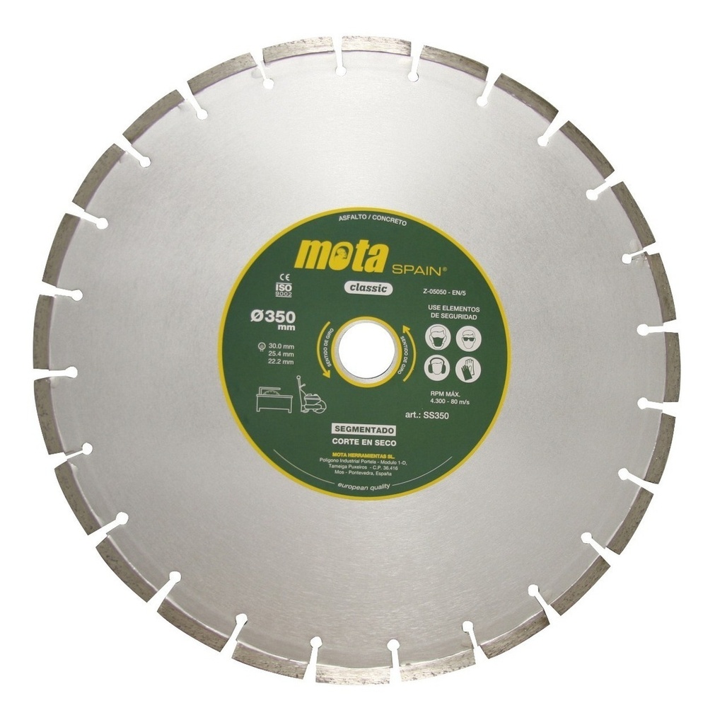 Disco Diamantado Mota Laser 14" P/Pavimento