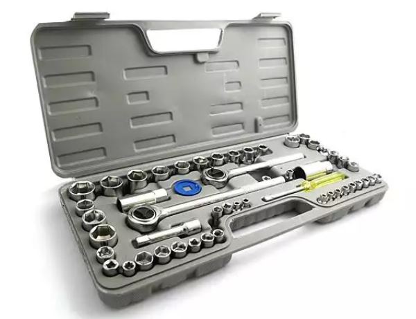 Bocallaves Jgo.Tubos Encastre 1/4-3/8" 40 Pzas. Neon