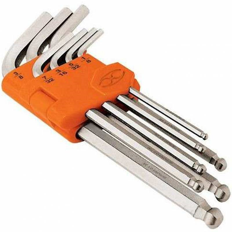 Jgo. 11 Llaves Allen P-2 - 0,05  A 3/8