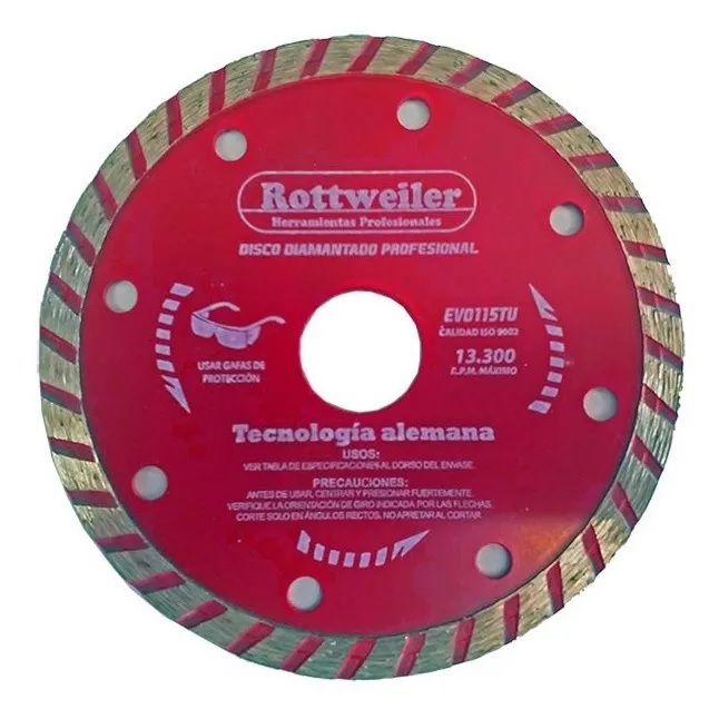 Disco Diamantado Rottweiler Turbo 4,5"