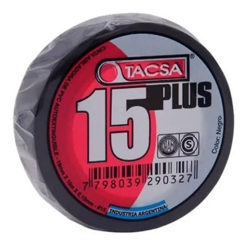 Cinta Aisladora Pvc Comun  9Mts. "Tacsa"