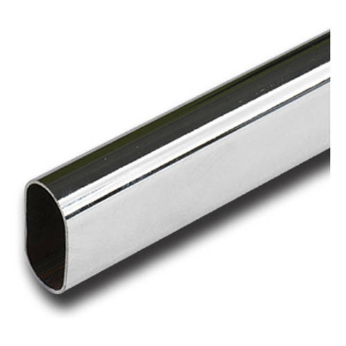 Caño P/Placard Ovalado Bronceado