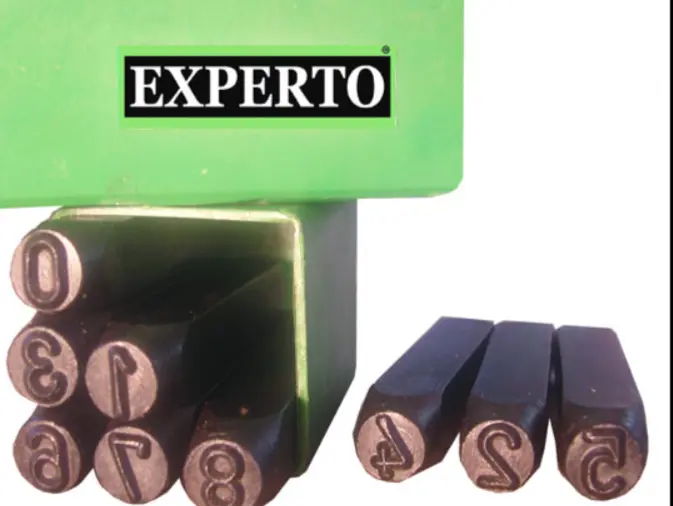 Juego De Numero A Golpe 5mm