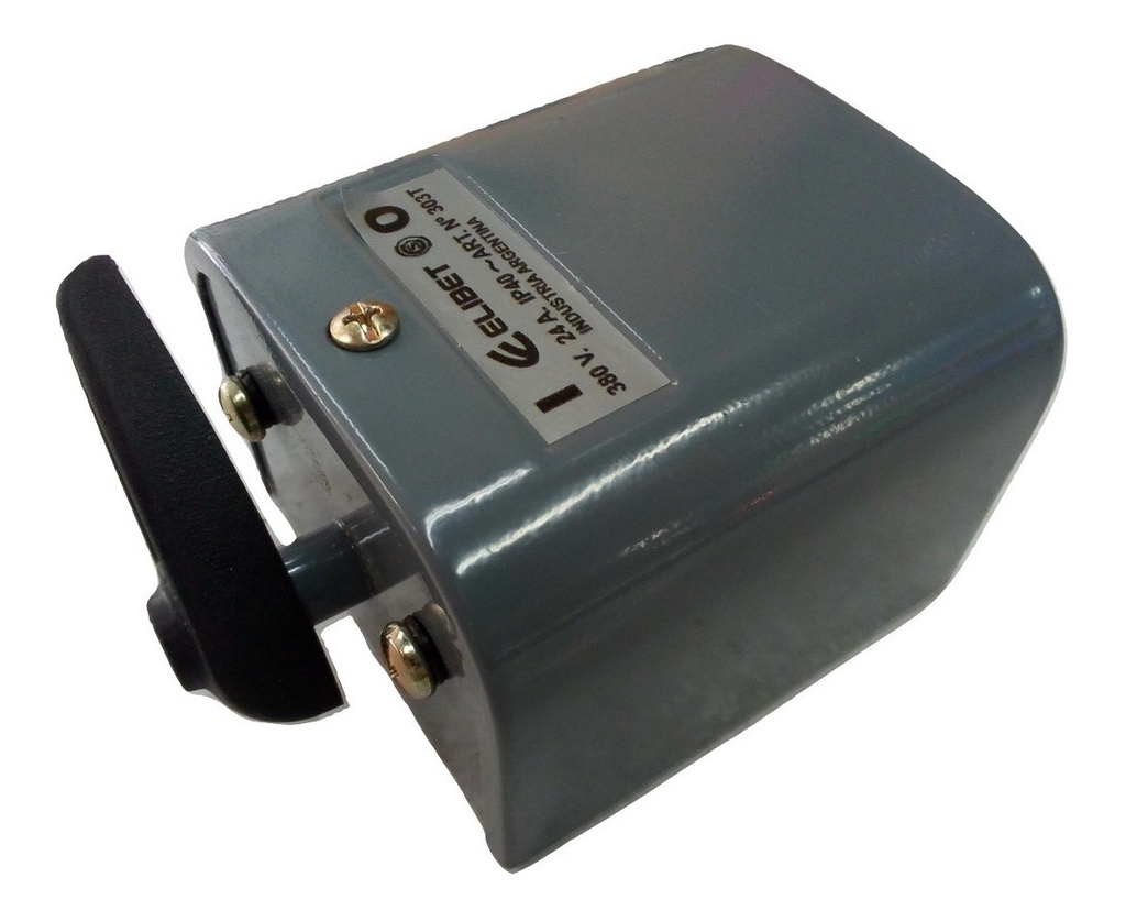 Int.cuchill.trip.24A 380V Caja Acero Elibet 303T