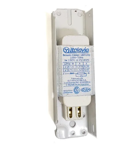 Balasto Electronico 1x58w T:8 58/65w Italavia 1515801 Bi 158