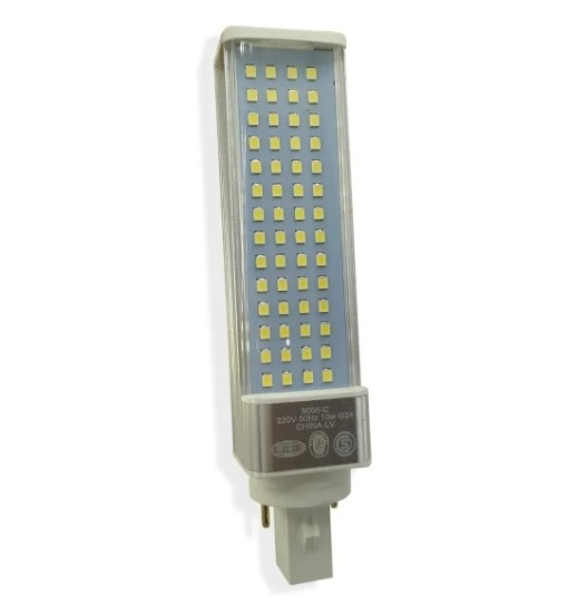 Lampara Led PL 10W C/Base Gir. G24 Calida Led03/56W