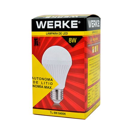 Lamp. Led Bulb Blanca A55 8W E27 2700K Lm620-160°
