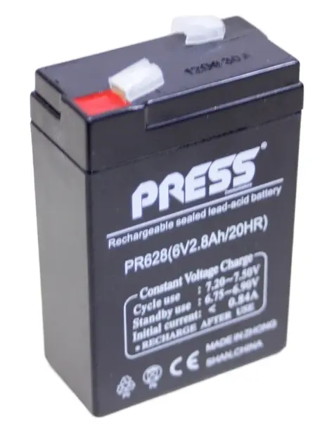 Bateria 6V 2.8 Ah P/ Luz De Emerg 2x8W BR-0002