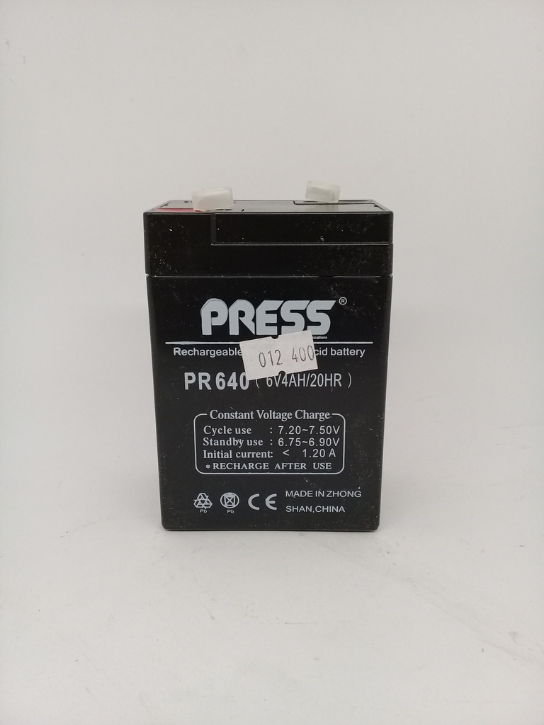 Bateria Gel 6 Volts 4 Amp. Modelo 6V4