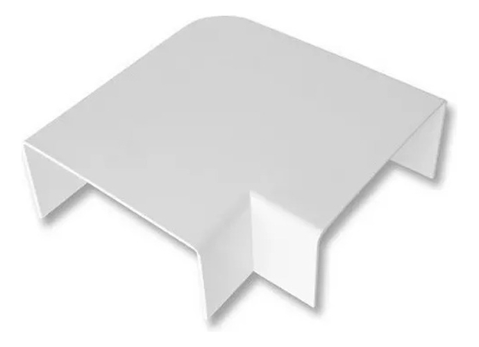 Curva Plana   p/c.canal 18 x 21 Bco. KL04196