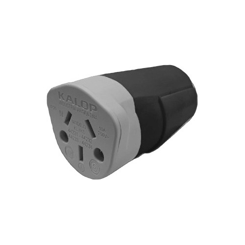 Ficha Hembra  Negro  2 P + T  10 A Heavy Duty KD44232