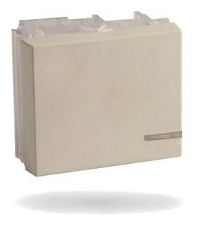 Interruptor Medio Teclon Beige 10A Quantum 216.210.30.06