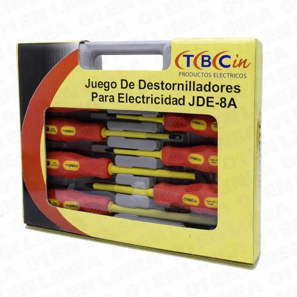 Juego Destornilladores Planos Y Philips 8 Pzas. Jde-8A